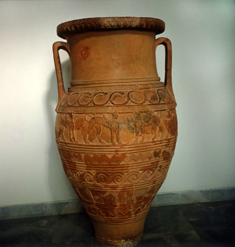 Storage jar, Heraklion Museum, Heraklion, Crete, Greece