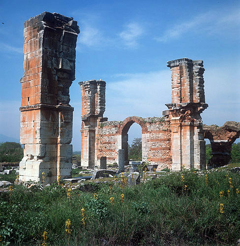 Sixth century Byzantine basilica, Philippi, Greece