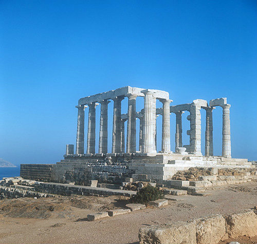Temple of Poseidon, fifth century BC, Sounion, Greece
