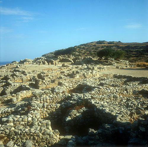 Ruins of early Minion town of Gournia, Crete, Greece
