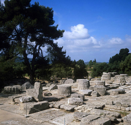 Olympia Greece the Temple of Zeus built in the 5th century BC