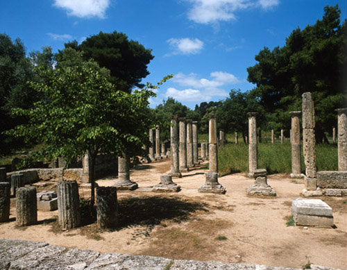 Olympia Greece the Palaestra a general view fom the north end approximately 2nd century AD