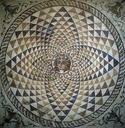 Mosaic from Roman villa of Dionysus, second century AD, Corinth, Greece