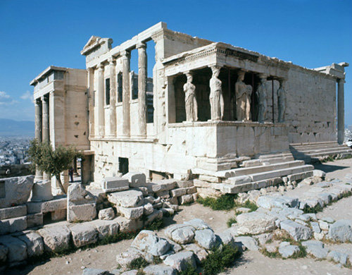 Greece Athens the Erectheum on the Acropolis