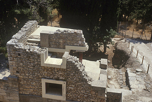Greece, Crete, Knossos, Palace of Minos 2800-1100 BC south house