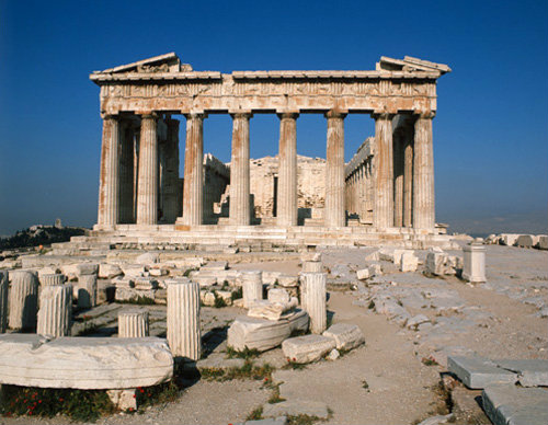 Athens Greece east end of the Parthenon 5th century BC