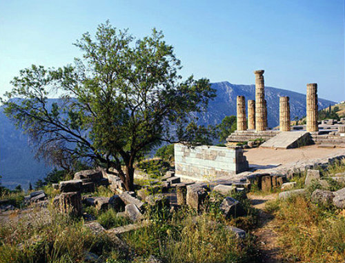 Temple of Apollo, fourth century BC, Delphi, Greece