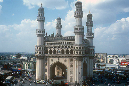 Charminar, built circa 1590,  Hyderabad, India