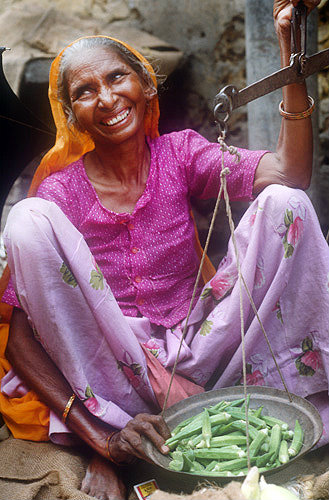 Vegetable seller, India