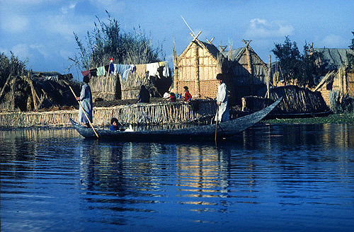 Iraq the marshland village of Sarhat near Ur