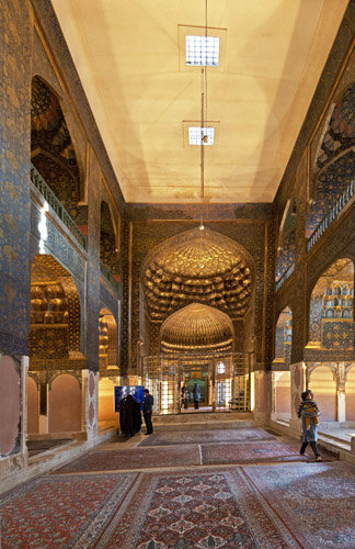Sheikh Safi ad-Din Mausoleum complex, fourteenth century, Ghandil Khane lantern room prayer hall, the sheikh founded the Safavid dynasty, Ardabil, Iran