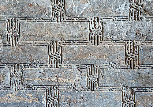 Oljeitu Mausoleum, built 1302-1312 by Mongol ruler Il-Khan Olijeitu otherwise known as Muhammad Khodabandeh, Soltaniyeh, Iran, decorative brickwork
