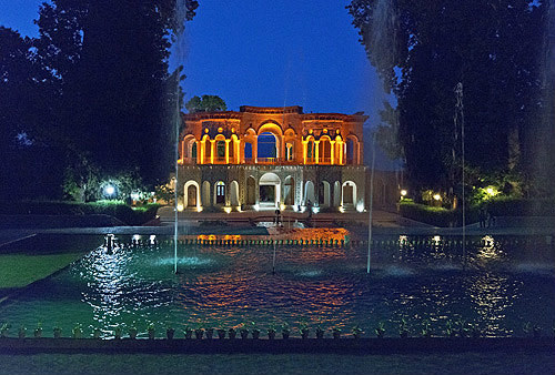 Shah Netmatollah Vali shrine, Sufi mausoleum, Persian garden, Mahan, Iran