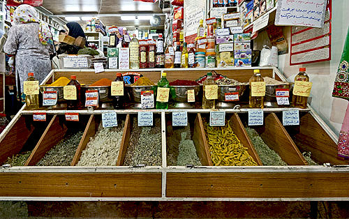 Herbal pharmacy, Bazar-e Vakil (Vakil Bazaar), Shiraz, Iran