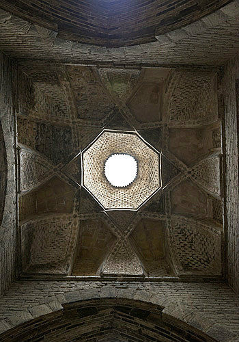 Masjed-e Jameh, Seljuk, oldest mosque in Iran, dome in south east prayer hall, Isfahan, Iran