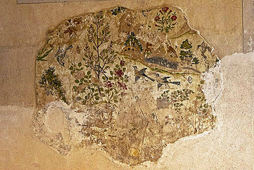 Hasht Behesht Palace, detail of wall painting, Safavid, seventeenth century, Isfahan, Iran