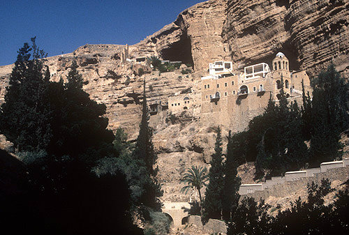 Israel, Greek Orthodox Monastery of St George, Wadi Qilt, founded in the fourth century, present building dating from nineteenth century