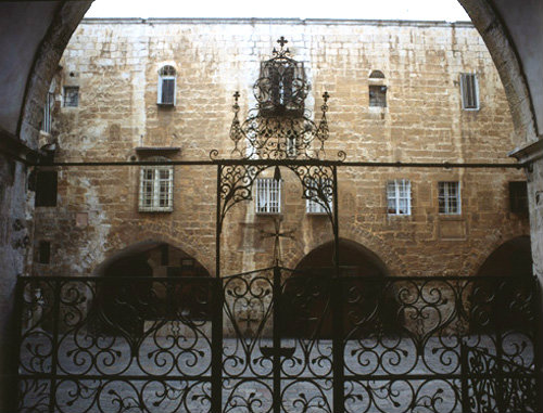 Israel, Jerusalem,  Armenian Cathedral, the interior courtyard