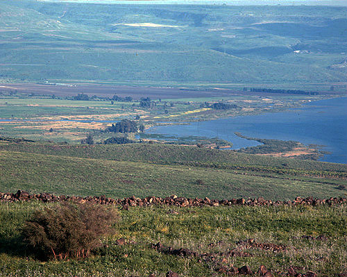 Israel, the Bethsaida Valley and the entry of the Jordan River into the Sea of Galilee