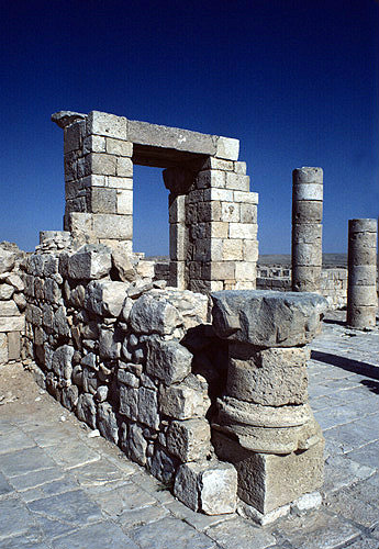 Israel, Advat in the Negev, Baptistery Portico on the west terrace