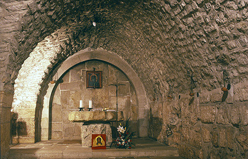 Israel, Jerusalem, the Chapel of the Convent of the Little Sisters of Jesus at the sixth station of the Cross
