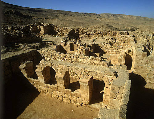 Stables by West church, built by Nilus, fourth century AD, Mamshit, Negev, Israel