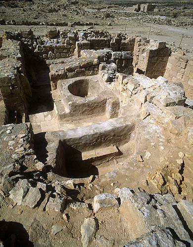 Roman bath, Mamshit, Nabataean city in the Negev, Israel