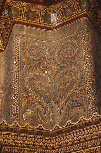 Israel, Jerusalem, the Dome of the Rock, interior mosaic