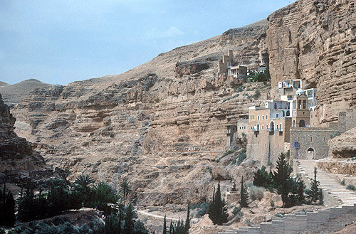 Israel, Greek Orthodox Monastery of St George, Wadi Qilt, founded in the fourth century, present building dating from nineteenth century