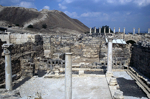 Israel, Beth Shean, Byzantine period public lavatory