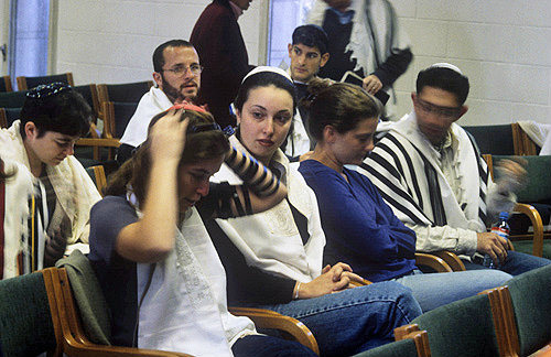 Israel, Jerusalem, prayers in the reform synagogue at the Hebrew Union College