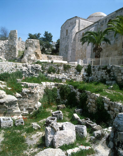 Israel, Jerusalem, ruins of St Annes, a 5th century church near the pool of Bethesda