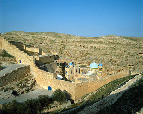 Israel, Mar Saba Greek Orthodox Monastery south east of Jerusalem