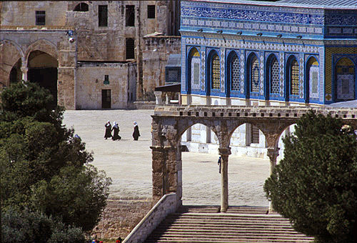 Israel, Jerusalem, Temple Mount area from west