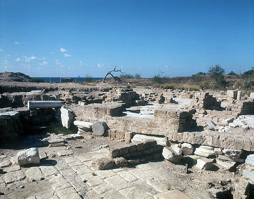 Ruins dating from the Crusader period, Caesarea, Israel