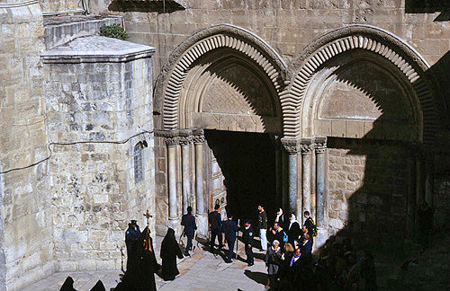 Israel, Jerusalem, the Holy Sepulchre Church main entrance