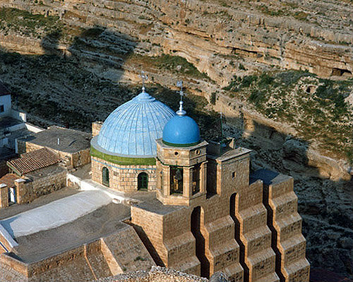Israel, Mar Saba Monastery south east of Jerusalem