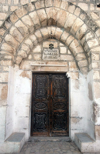 Entrance of Jami Al-Khadra mosque, Nablus, Israel