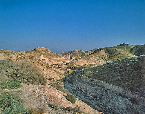 Old road from Jericho to Jerusalem, Israel