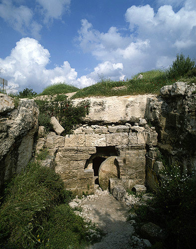 Israel, tomb with rolling stone similar to Jesus