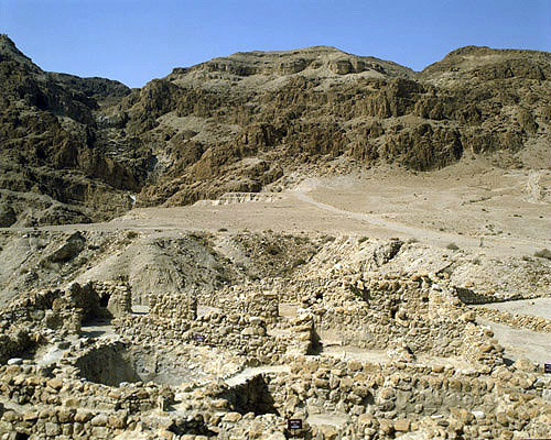 Israel, Qumran, the Essene settlement looking west over the cistern
