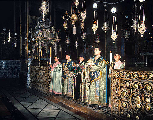 Israel, Jerusalem, service in the Armenian Cathedral