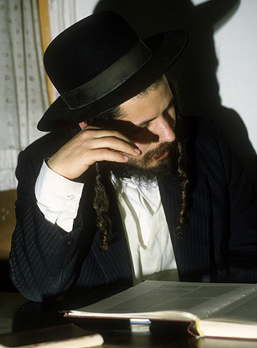 Israel, an Ashkenazi Jew, studying  in a Yeshivah at Safed