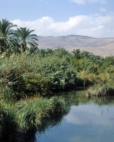 Israel, the River Harod and the Gilboa range