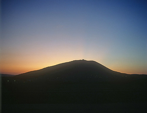 Mount Tabor, Mount of the Transfiguration, at sunrise, Lower Galilee, Israel