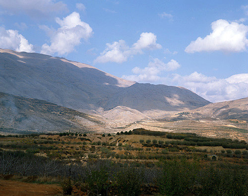 Israel, Mount Hermon, seen from near Majdal Shams