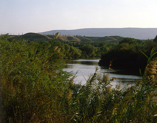 Israel, the river Jordan in the early morning