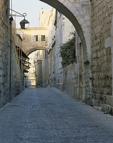 Israel, Jerusalem, the Via Dolorosa and the Ecce Homo arch