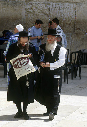 Israel, Jerusalew, Orthodox Jews at the Western Wall