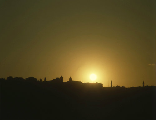 Israel, Bethlehem at sunset